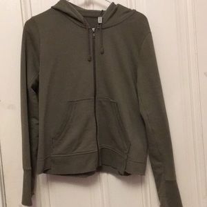 Green zipper jacket